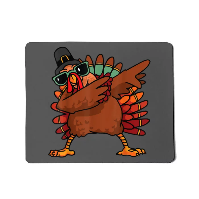 Dabbing Turkey Thanksgiving Day Pilgrim Funny Dab Mousepad