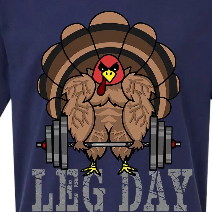 Deadlifting Turkey Thanksgiving Leg Day Deadlift Sueded Cloud Jersey T-Shirt