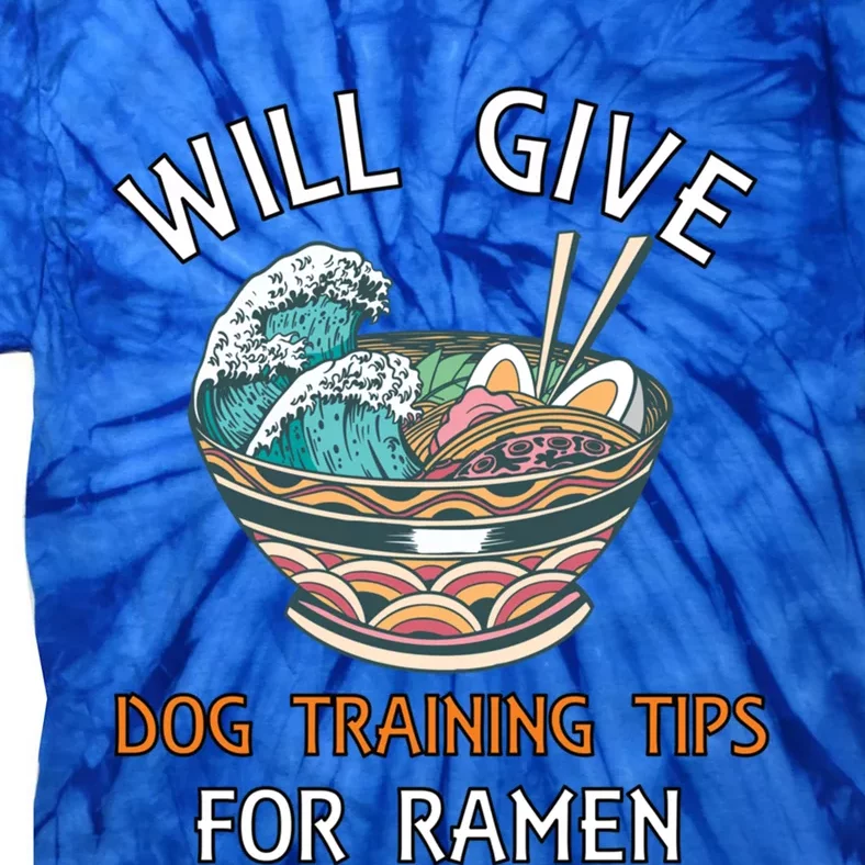 Dog Training Tips Ra Wave Funny For Dog Trainer Meaningful Gift Tie-Dye T-Shirt