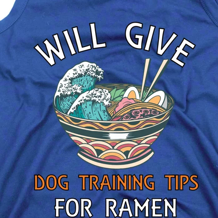 Dog Training Tips Ra Wave Funny For Dog Trainer Meaningful Gift Tank Top