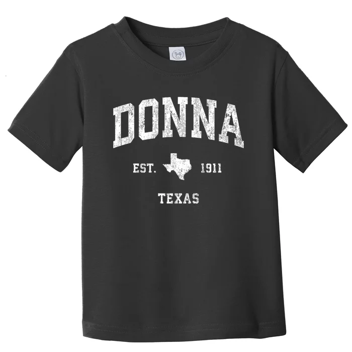 Donna Texas Tx Vintage Athletic Sports Toddler T-Shirt