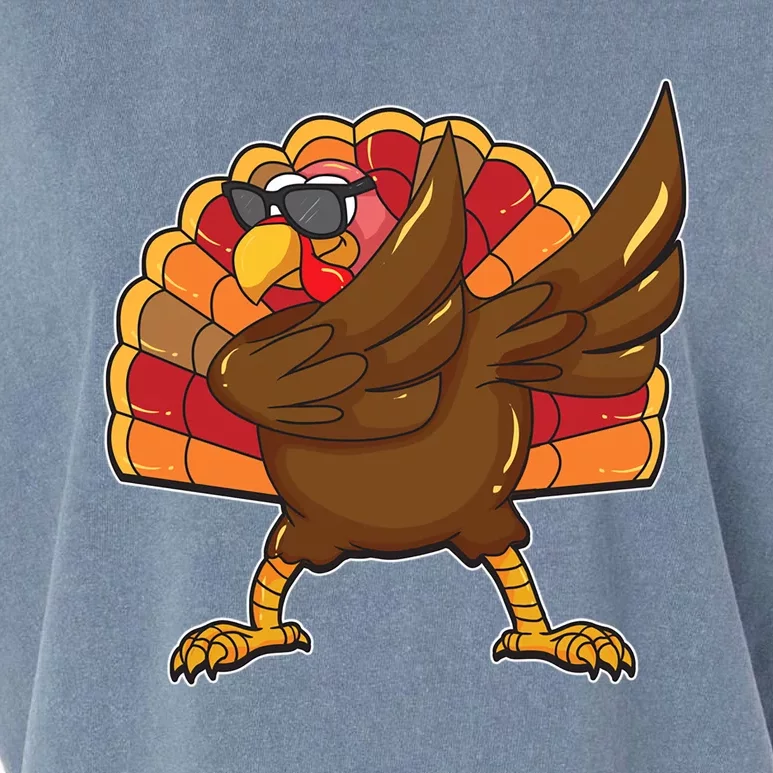 Dabbing Turkey Thanksgiving Cool Gift Garment-Dyed Women's Muscle Tee