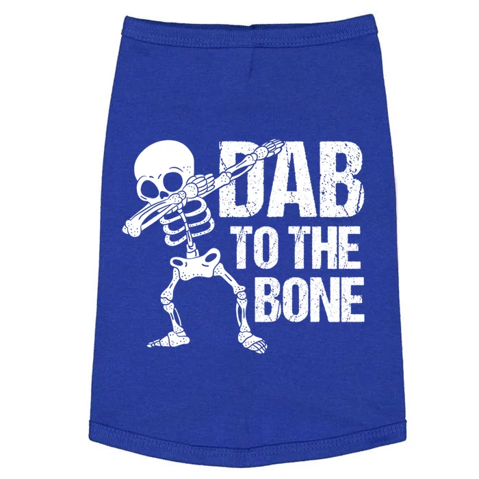 Dab To The Bone Dancing Skeleton Costume Funny Halloween Gift Doggie Tank