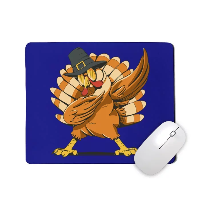 Dabbing Turkey Thanksgiving Dabbing Turkey Funny Gift Mousepad