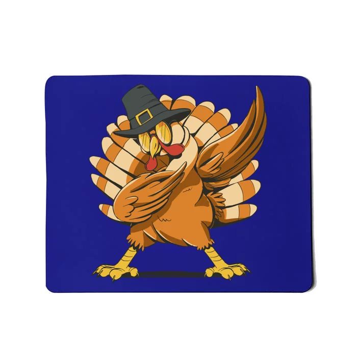 Dabbing Turkey Thanksgiving Dabbing Turkey Funny Gift Mousepad