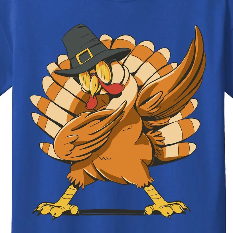 Dabbing Turkey Thanksgiving Dabbing Turkey Funny Gift Kids T-Shirt