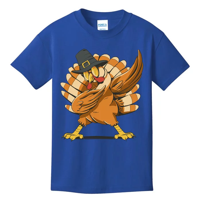 Dabbing Turkey Thanksgiving Dabbing Turkey Funny Gift Kids T-Shirt