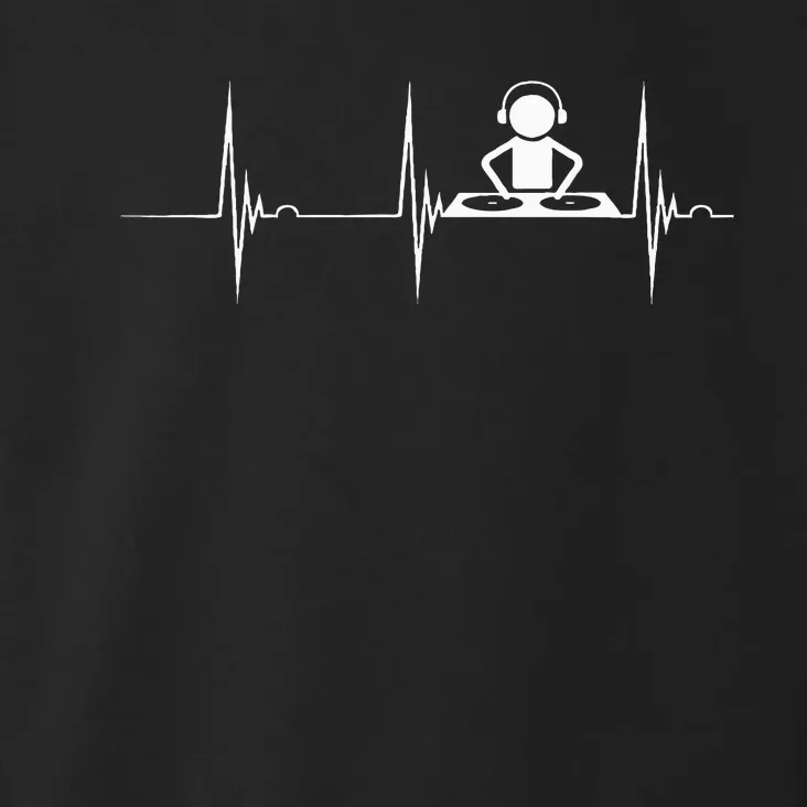 Dj Techno Turntable Dj Heartbeat Ekg Pulse Dance Music Toddler Hoodie