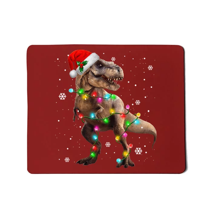 Dinosaur Trex Tree Christmas Sweater Xmas Pet Dino Trex Mousepad