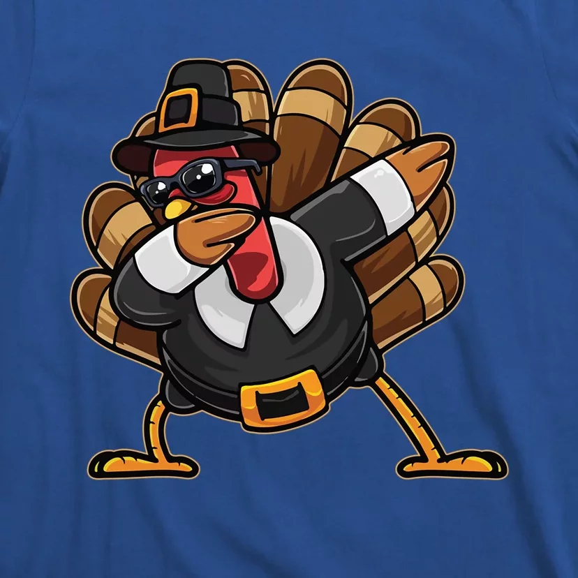 Dabbing Turkey Thanksgiving Day Pilgrim Funny Dab Funny Gift T-Shirt