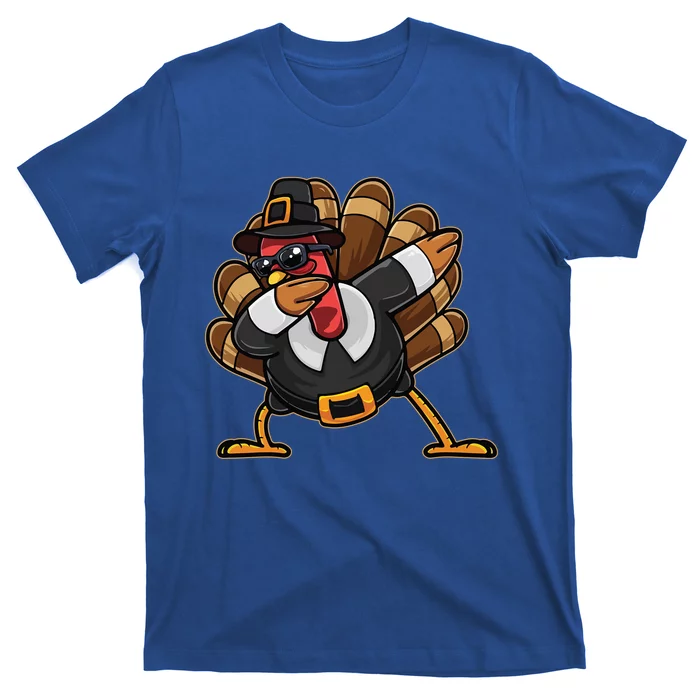 Dabbing Turkey Thanksgiving Day Pilgrim Funny Dab Funny Gift T-Shirt