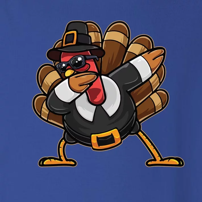 Dabbing Turkey Thanksgiving Day Pilgrim Funny Dab Funny Gift Toddler Long Sleeve Shirt