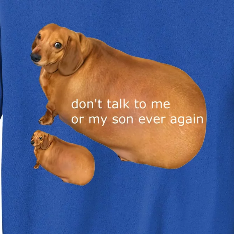 Dont Talk To Me Or My Son Ever Again Funny Dog Great Gift Tall Sweatshirt