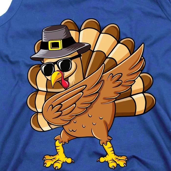 Dabbing Turkey Thanksgiving Day Pilgrim Funny Dab Cute Gift Tank Top