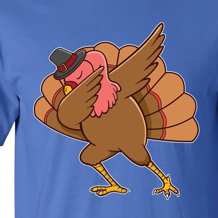 Dabbing Turkey Thanksgiving Dinner Gift Idea Meaningful Gift Tall T-Shirt