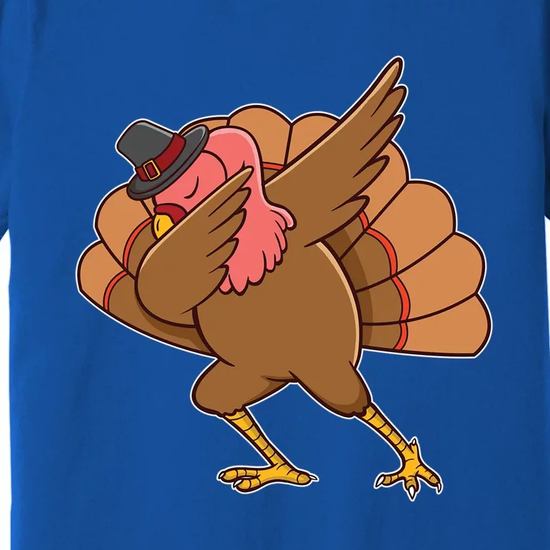 Dabbing Turkey Thanksgiving Dinner Gift Idea Meaningful Gift Premium T-Shirt