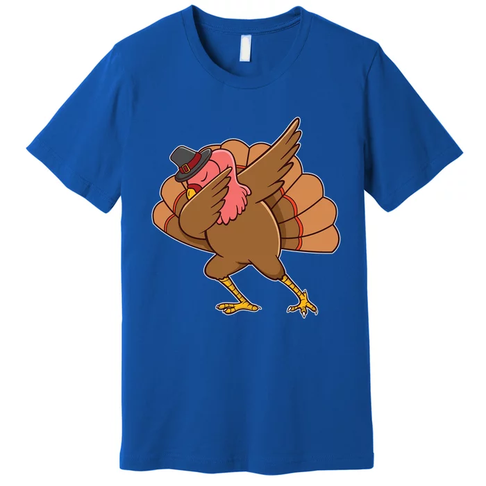 Dabbing Turkey Thanksgiving Dinner Gift Idea Meaningful Gift Premium T-Shirt