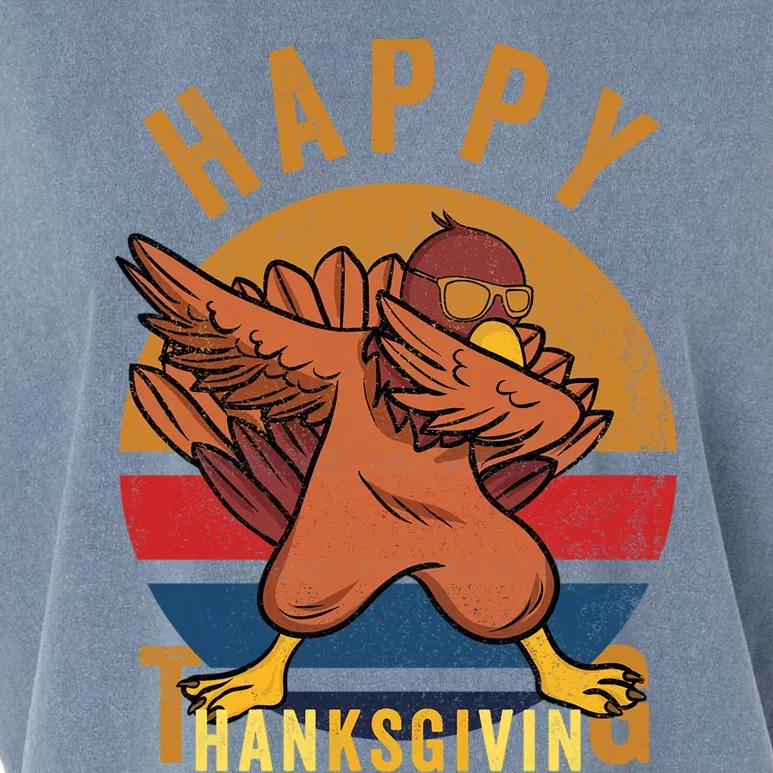 Dabbing Turkey Thanksgiving Great Gift Turkey Dabbing Cool Gift Garment-Dyed Women's Muscle Tee