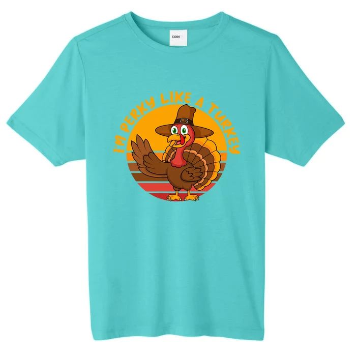 Dabbing Turkey Thanksgiving Gift ChromaSoft Performance T-Shirt