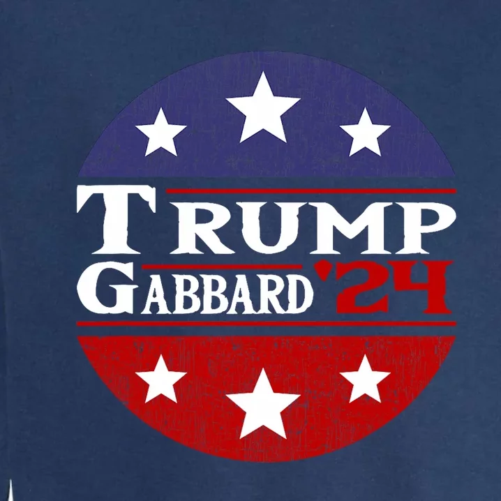 Donald Trump Tulsi Gabbard 2024 Conservative Us Flag Garment-Dyed Sweatshirt