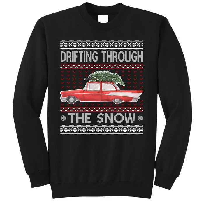 Drifting Through The Snow Ugly Christmas Sweater Sweatshirt