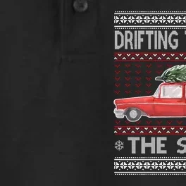 Drifting Through The Snow Ugly Christmas Sweater Dry Zone Grid Performance Polo