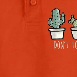 Don't Touch This Funny Cactus Dry Zone Grid Performance Polo