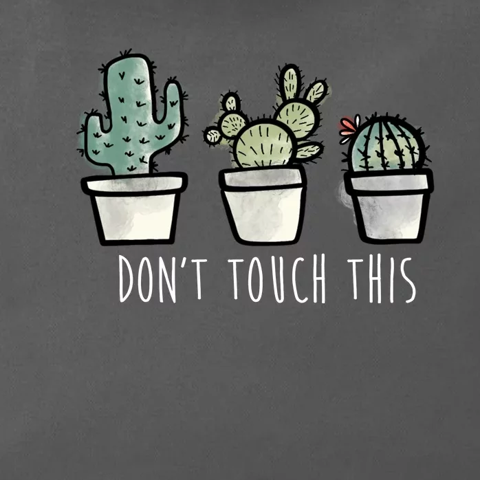 Don't Touch This Funny Cactus Zip Tote Bag