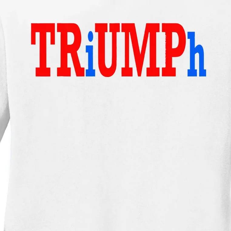 Donald Trump Triumph Ladies Long Sleeve Shirt