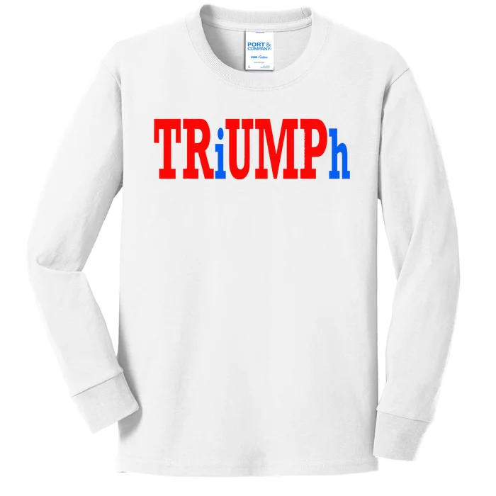 Donald Trump Triumph Kids Long Sleeve Shirt