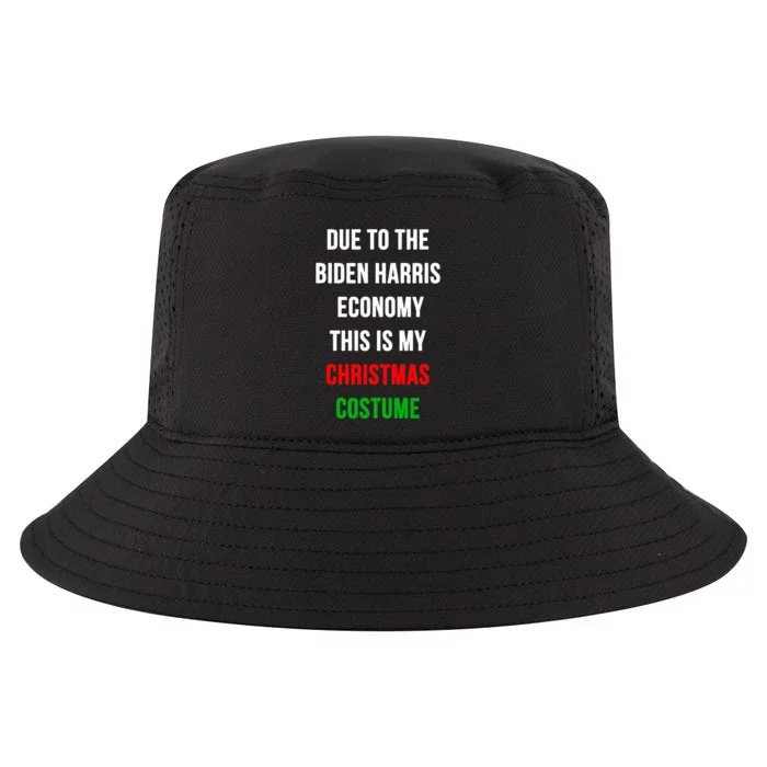 Due To The Biden Harris Economy This Is My Christmas Costume Cool Comfort Performance Bucket Hat