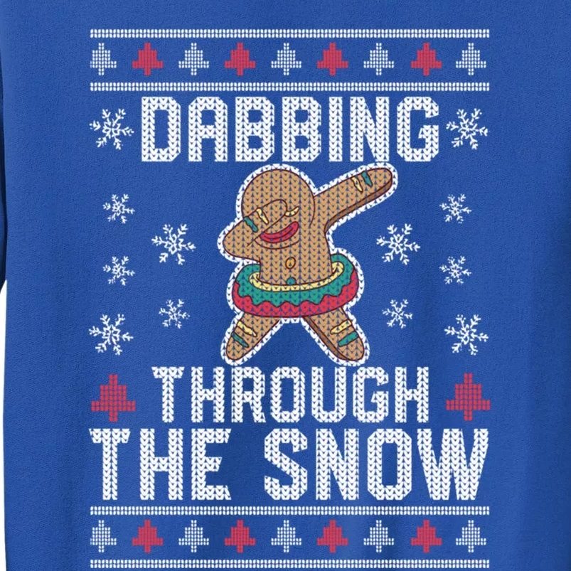 Dabbing Through The Snow Gingerbread Christmas Dab Dance Funny Gift Tall Sweatshirt