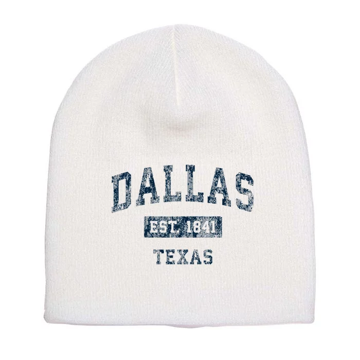 Dallas Texas Tx Vintage Short Acrylic Beanie