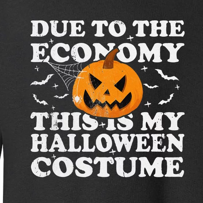 Due To The Economy This Is My Halloween Toddler Sweatshirt