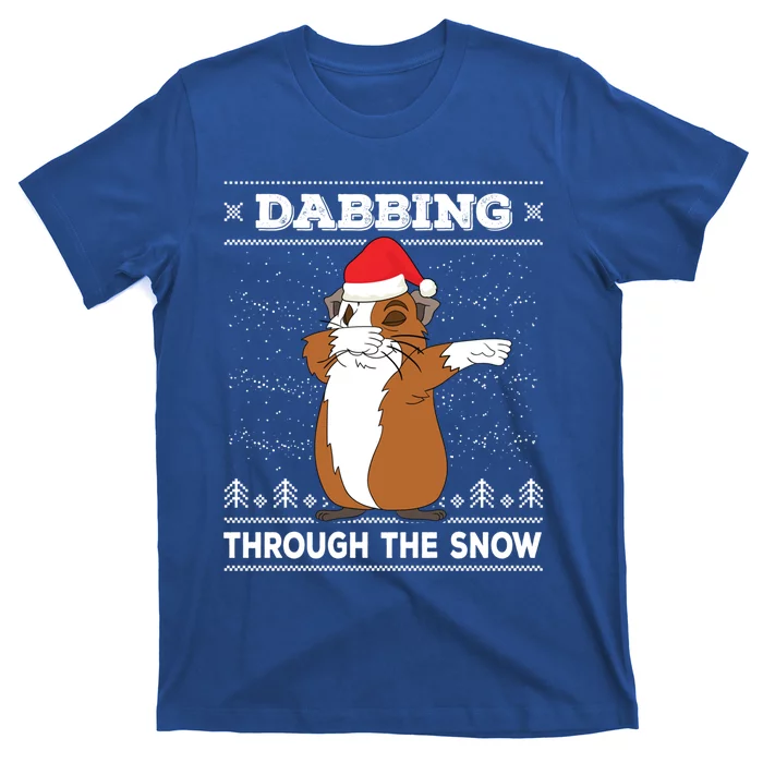 Dabbing Through The Snow Guinea Pig Ugly Christmas Sweater Cool Gift T-Shirt