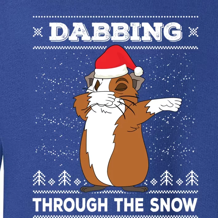 Dabbing Through The Snow Guinea Pig Ugly Christmas Sweater Cool Gift Toddler Sweatshirt