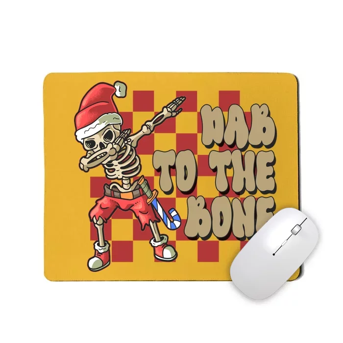 Dab To The Bone Funny Halloween Skeleton Mousepad