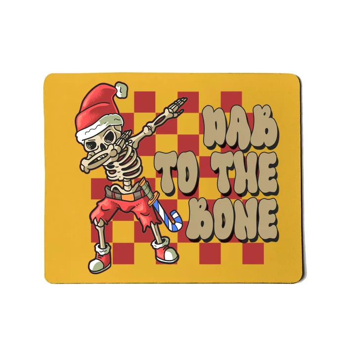 Dab To The Bone Funny Halloween Skeleton Mousepad