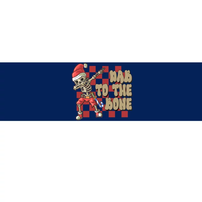 Dab To The Bone Funny Halloween Skeleton Bumper Sticker