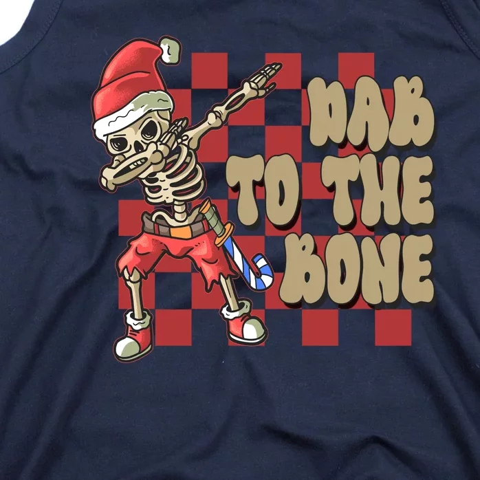 Dab To The Bone Funny Halloween Skeleton Tank Top