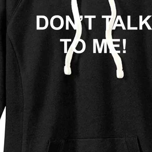 Don't Talk To Me Secret Masked Performer Gift Women's Fleece Hoodie