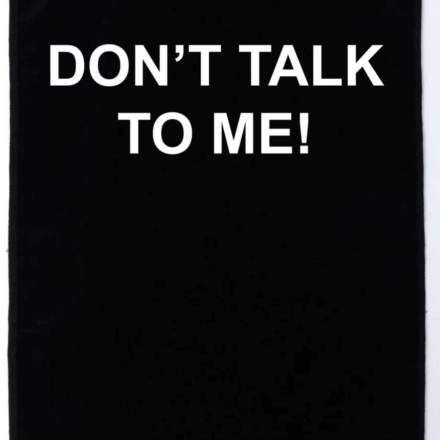 Don't Talk To Me Secret Masked Performer Gift Platinum Collection Golf Towel