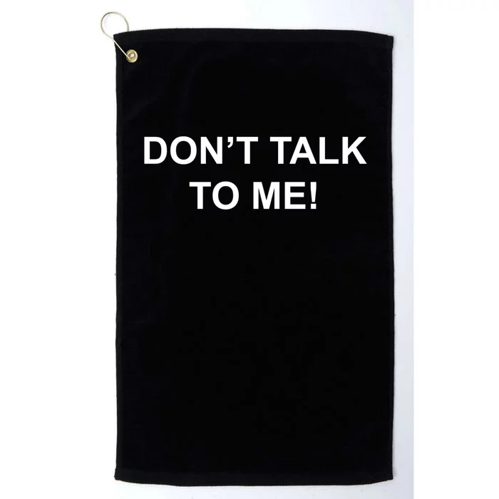 Don't Talk To Me Secret Masked Performer Gift Platinum Collection Golf Towel