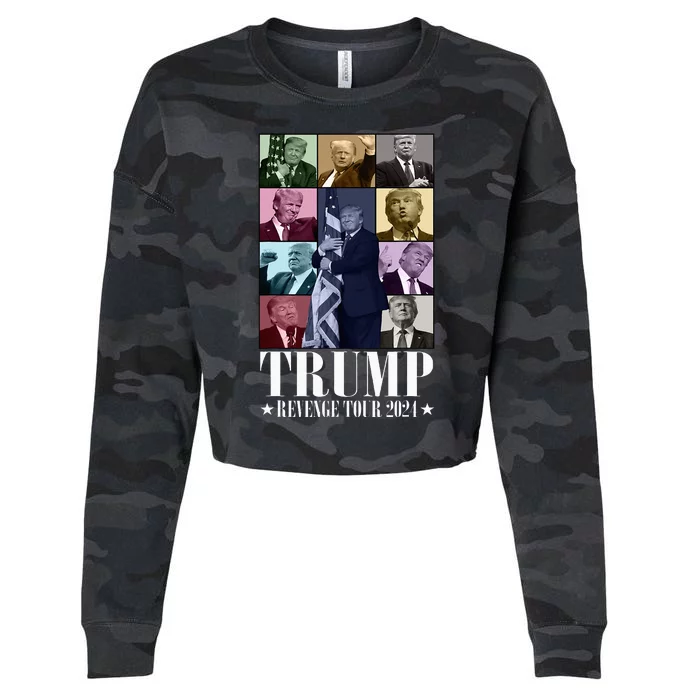 Donald Trump The Revenge 2024 Funny Cropped Pullover Crew