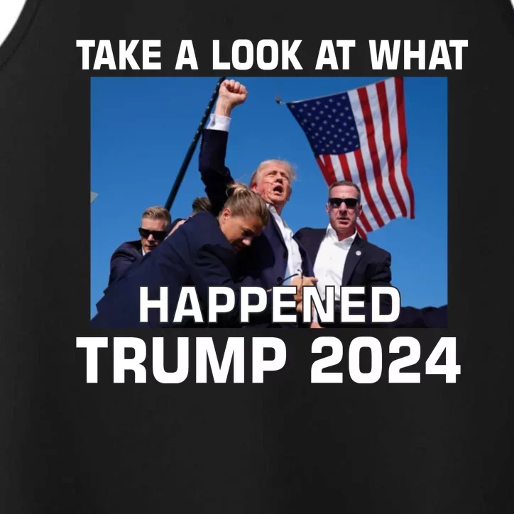 Donald Trump Take A Look What Happened I DonT Die Easily Performance Tank