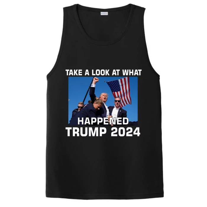 Donald Trump Take A Look What Happened I DonT Die Easily Performance Tank