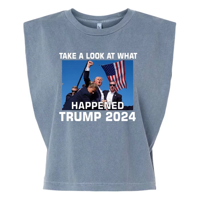 Donald Trump Take A Look What Happened I DonT Die Easily Garment-Dyed Women's Muscle Tee