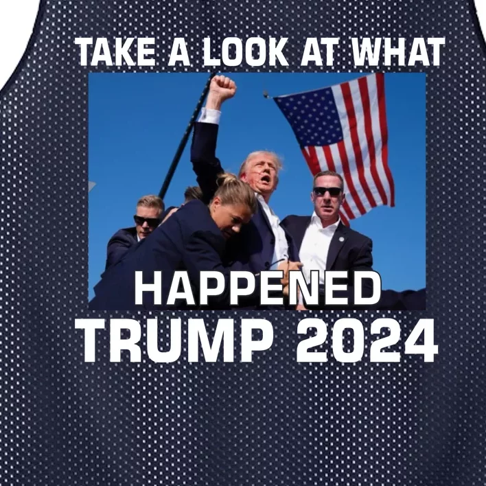 Donald Trump Take A Look What Happened I DonT Die Easily Mesh Reversible Basketball Jersey Tank