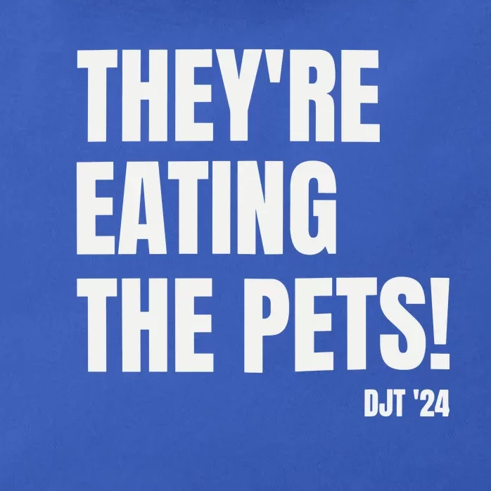 Debate Trump  TheyRe Eating The Pets Zip Tote Bag