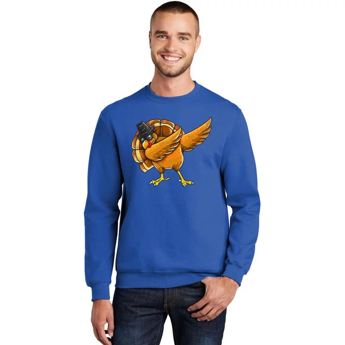 Dabbing Turkey Thanksgiving Funny Turkey Day Sweatshirt